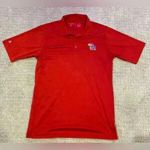 Kansas Jayhawks Antigua polo shirt color Red size‎ Small